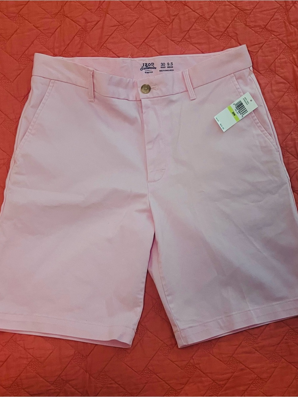 Izod Pale Pink Men's Bermuda Shorts